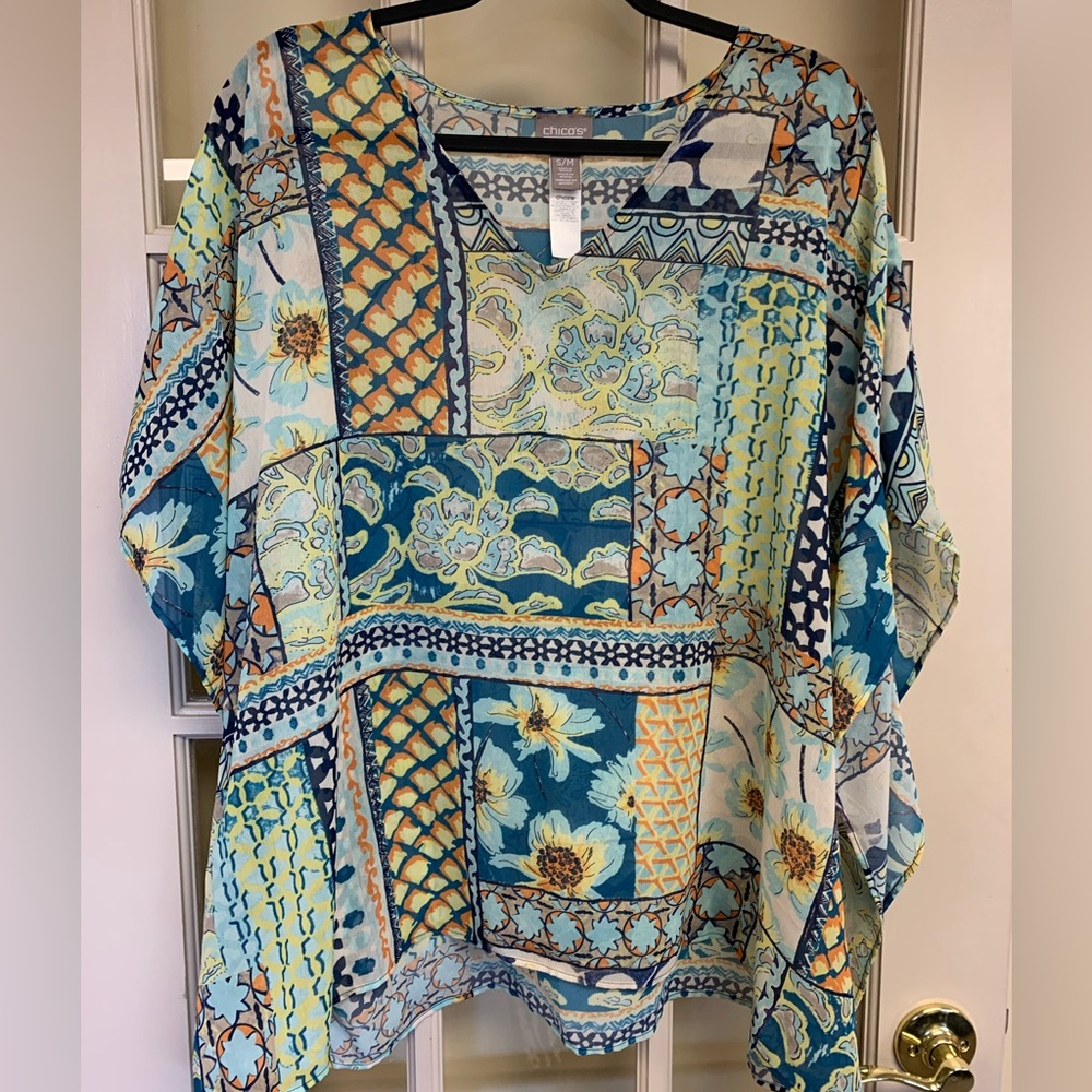Chico’s Small Medium Boho Blouse